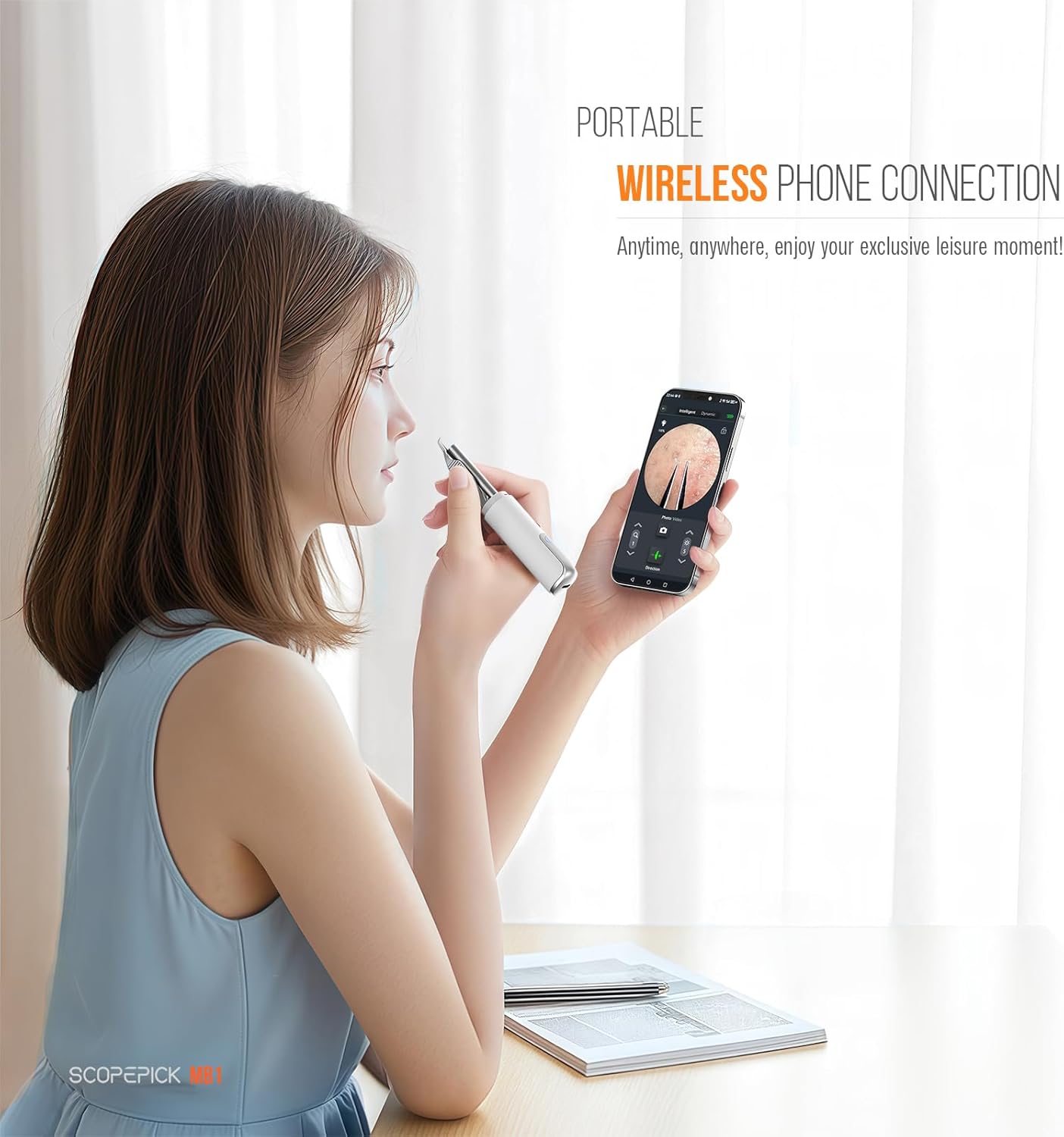 Blackhead Removal Tweezer with 1080P Camera