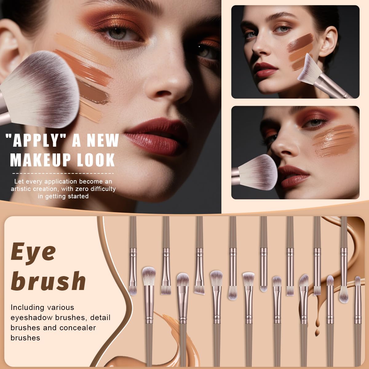All-in-One Makeup Brush & Beauty Accessories Set (54 pcs)