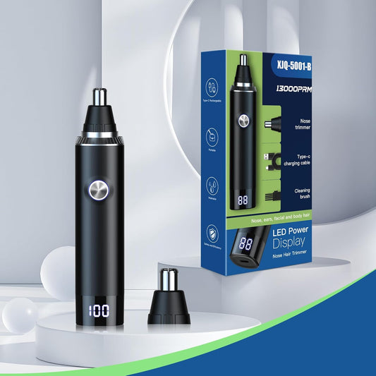 Men’s Ear & Nose Hair Trimmer – USB Rechargeable, Waterproof