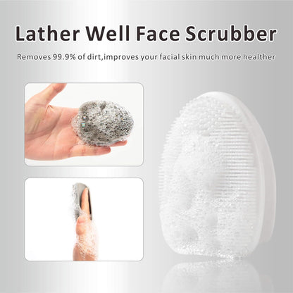 Silicone Face Scrubber (2-Pack) – Gentle Facial Cleansing & Exfoliating Brush