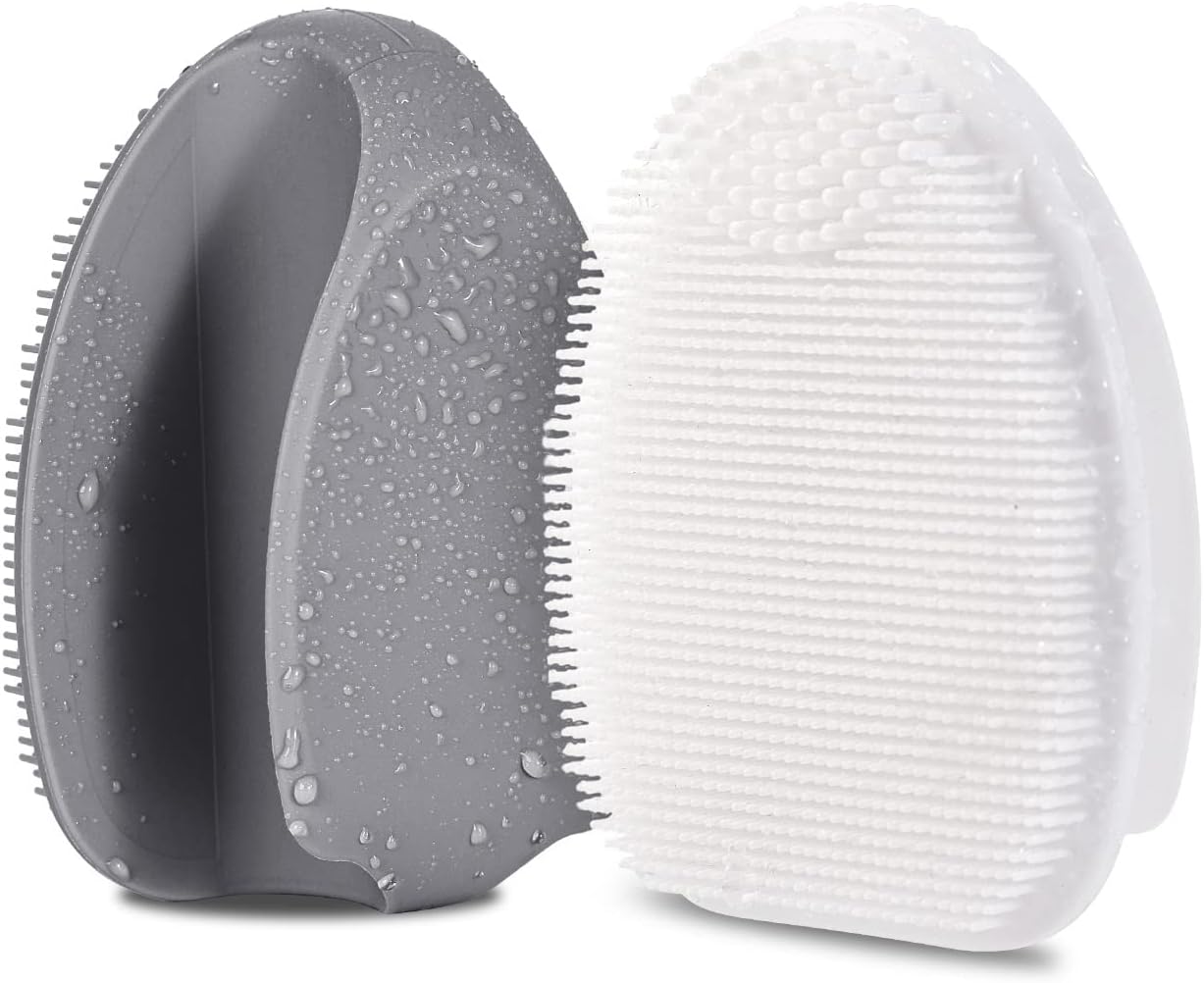 Silicone Face Scrubber (2-Pack) – Gentle Facial Cleansing & Exfoliating Brush