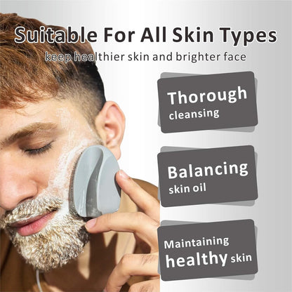 Silicone Face Scrubber (2-Pack) – Gentle Facial Cleansing & Exfoliating Brush