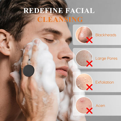 Silicone Face Scrubber for Men – Gentle Exfoliating Cleansing Brush
