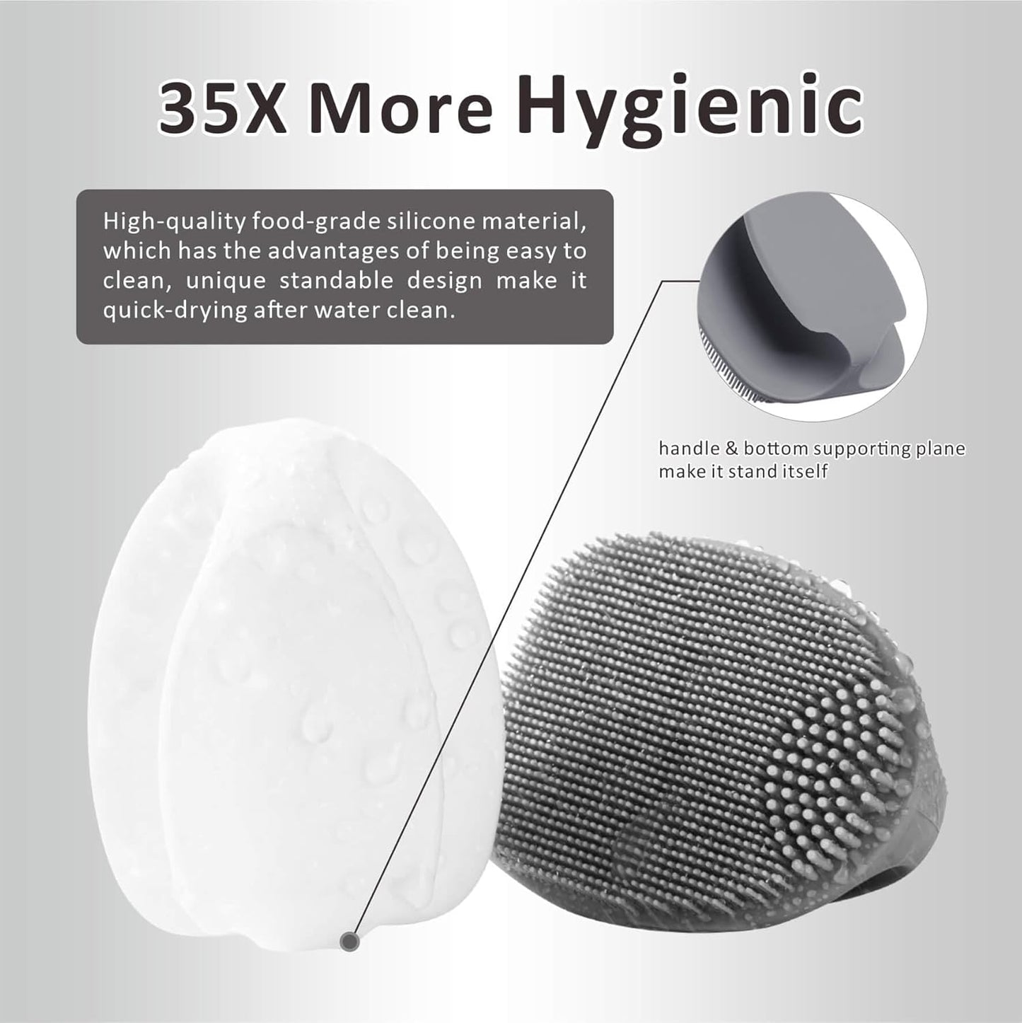 Silicone Face Scrubber (2-Pack) – Gentle Facial Cleansing & Exfoliating Brush