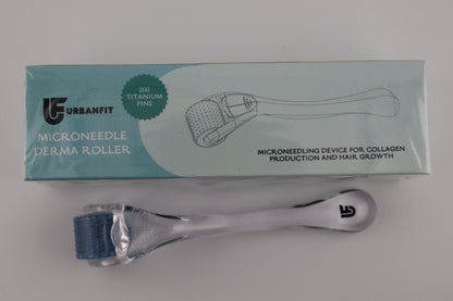 UrbanFit Titanium Derma Roller for Hair, Beard, Face & Scalp – 0.25mm Microneedles, 200 Needles, Unisex Skincare Tool