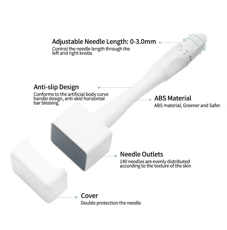 Titanium Pins Derma Stamp - Adjustable Stamp for Men and Women