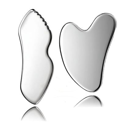2-Piece Stainless Steel Gua Sha Facial Tool Set