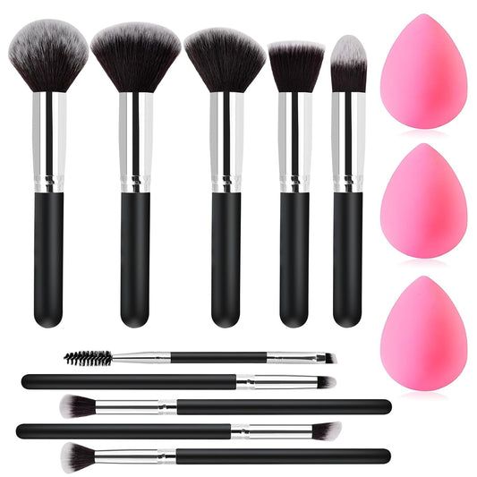 13PCS Makeup Brushes Set with Sponge – Professional Beauty Gift for Women