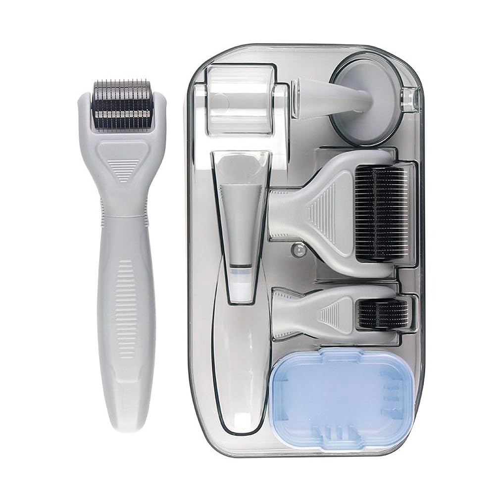 6-in-1 Titanium Derma Roller Kit for Face & Body