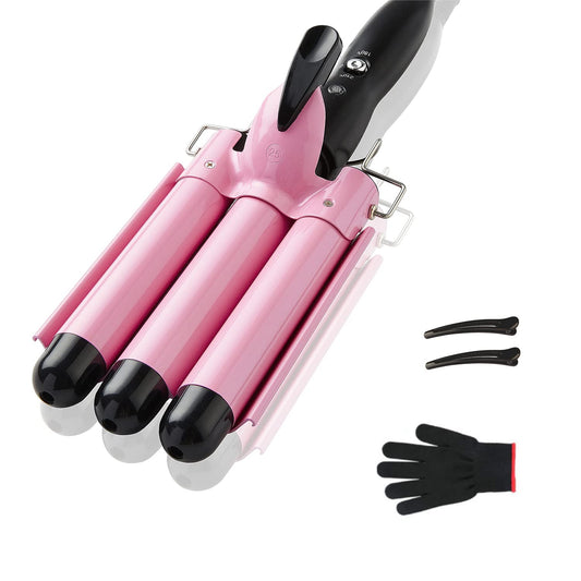 3-Barrel Curling Iron – Hair Waver for Beach Waves