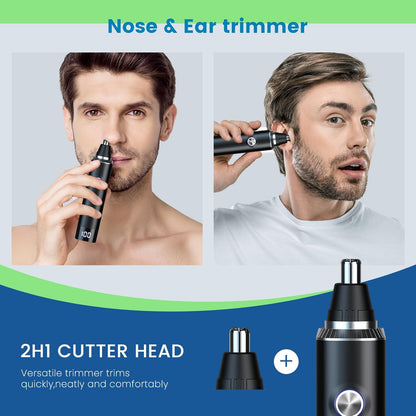 Men’s Ear & Nose Hair Trimmer – USB Rechargeable, Waterproof