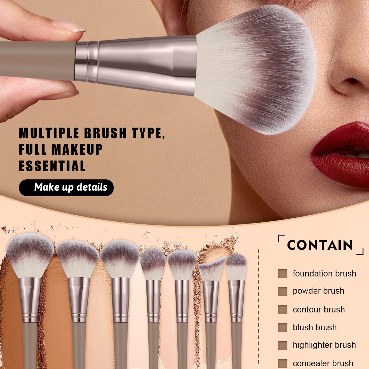All-in-One Makeup Brush & Beauty Accessories Set (54 pcs)