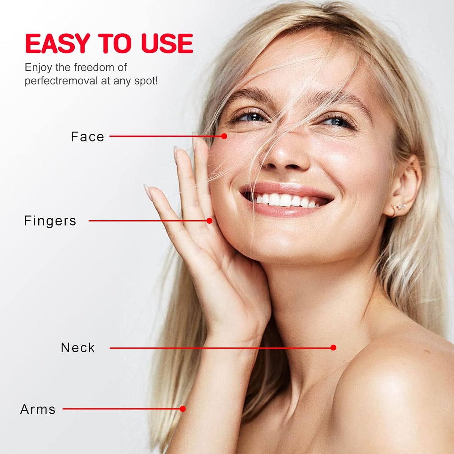 Women’s Facial Hair Removal Device – Portable & Battery Operated