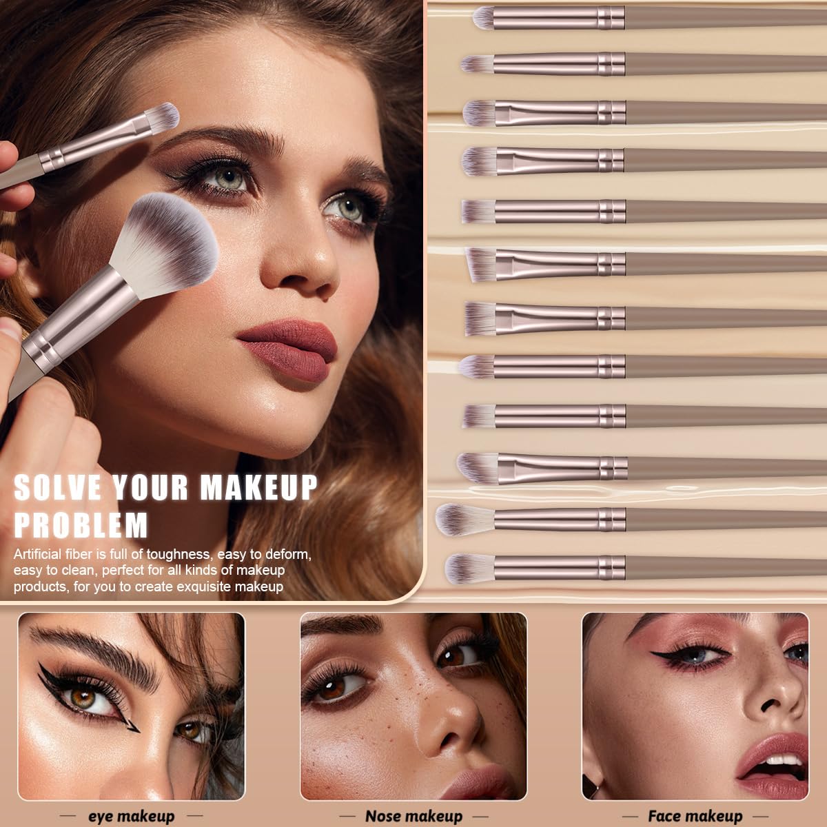 All-in-One Makeup Brush & Beauty Accessories Set (54 pcs)