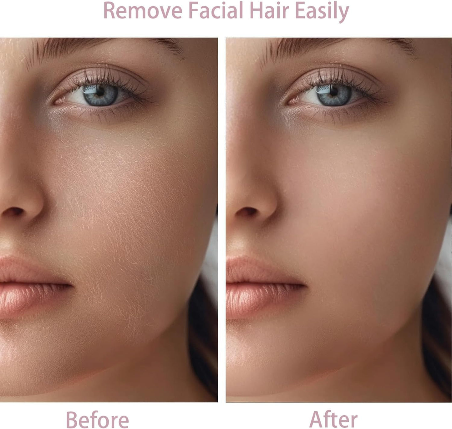 Women’s Facial Hair Removal Device – Portable & Battery Operated