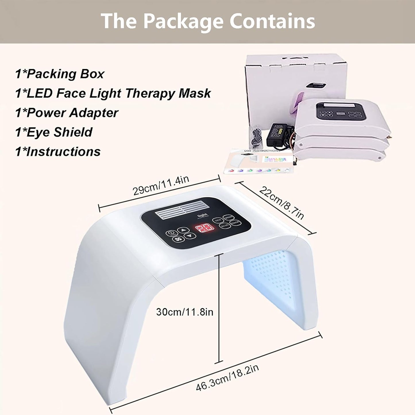 LED Facial Mask – At-Home Light Therapy