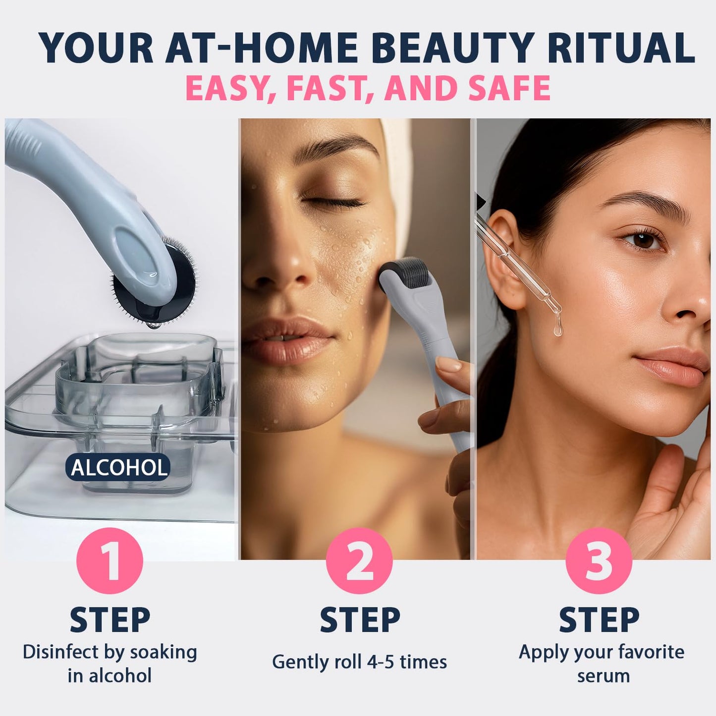 6-in-1 Titanium Derma Roller Kit for Face & Body