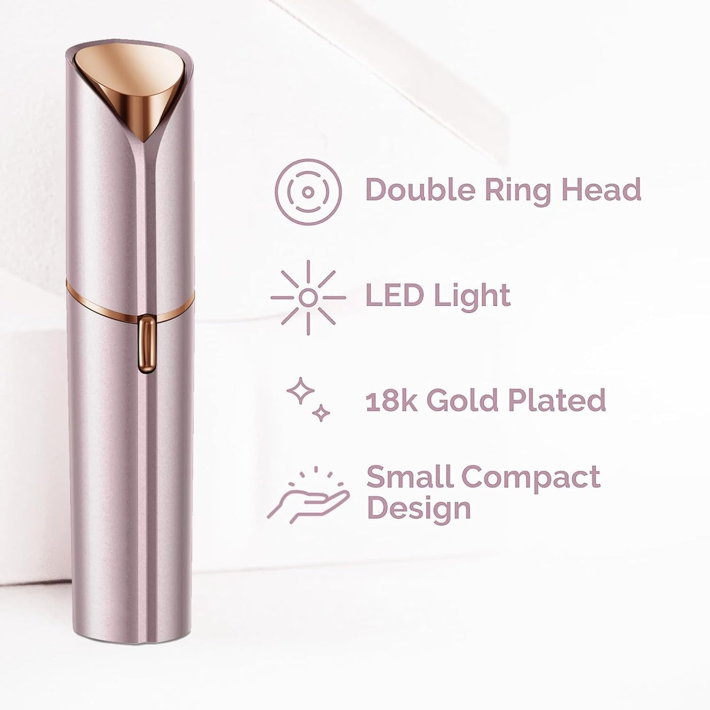 Women’s Facial Hair Removal Device – Portable & Battery Operated