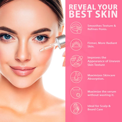 6-in-1 Titanium Derma Roller Kit for Face & Body