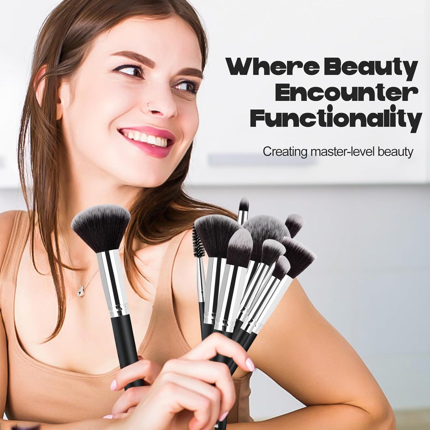 13PCS Makeup Brushes Set with Sponge – Professional Beauty Gift for Women