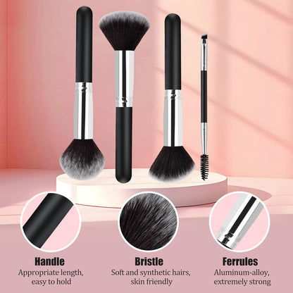 13PCS Makeup Brushes Set with Sponge – Professional Beauty Gift for Women