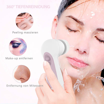 Waterproof Electric Facial Cleansing Spin Brush – Deep Clean & Exfoliation