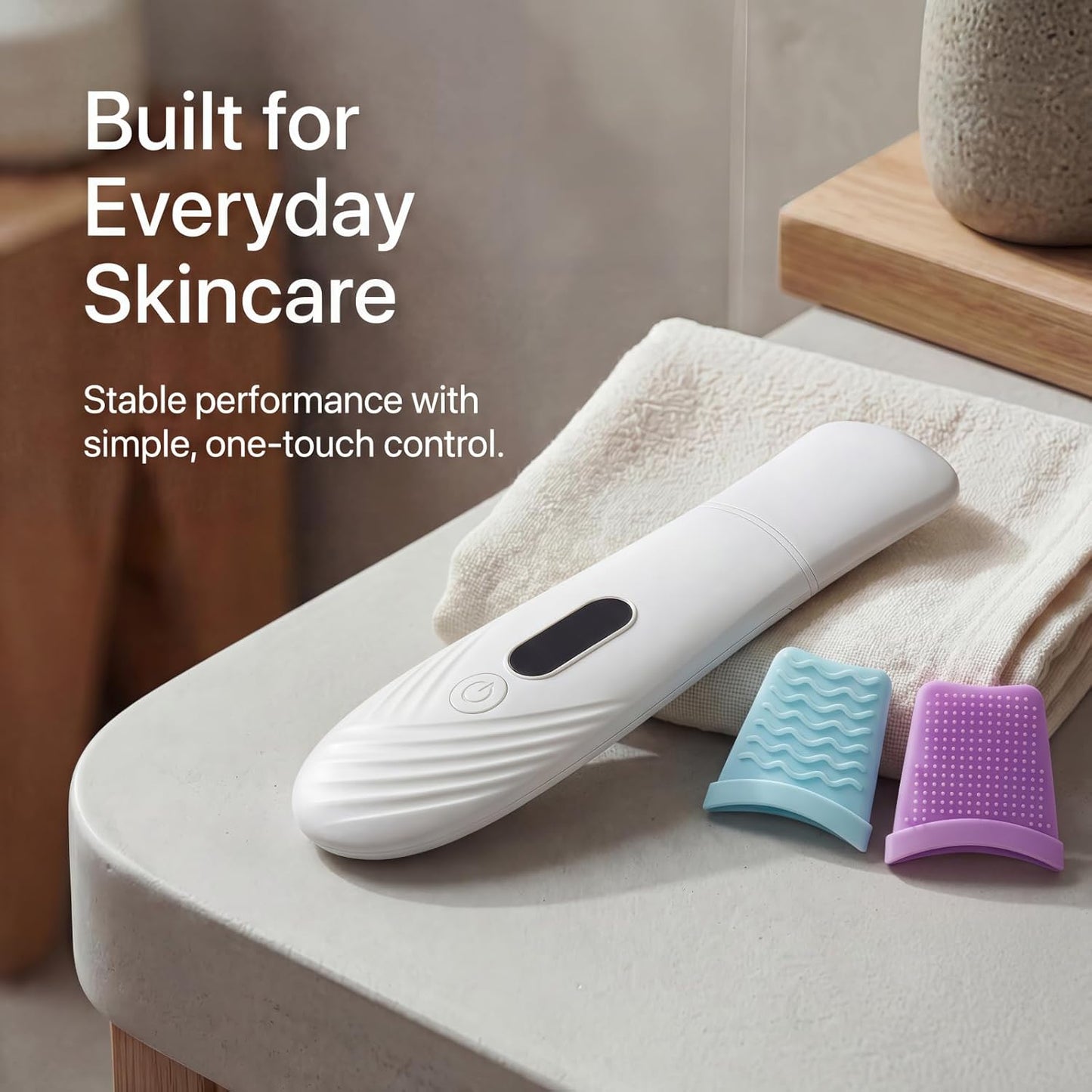 Ultrasonic Face Scrubber Spatula – Blackhead Extractor & Deep Pore Cleaner | 4 Modes Facial Tool